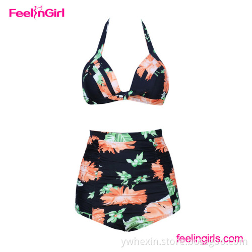 Ladies Plus Size High Waisted Bikini